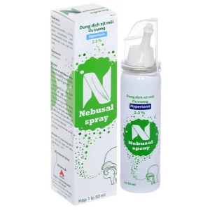Dung dịch xịt mũi Nebusal Spray 2.3% CPC1HN chống nghẹt mũi, sung huyết mũi (50ml)