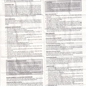 Que thử đường huyết Nipro Premier (25 que)