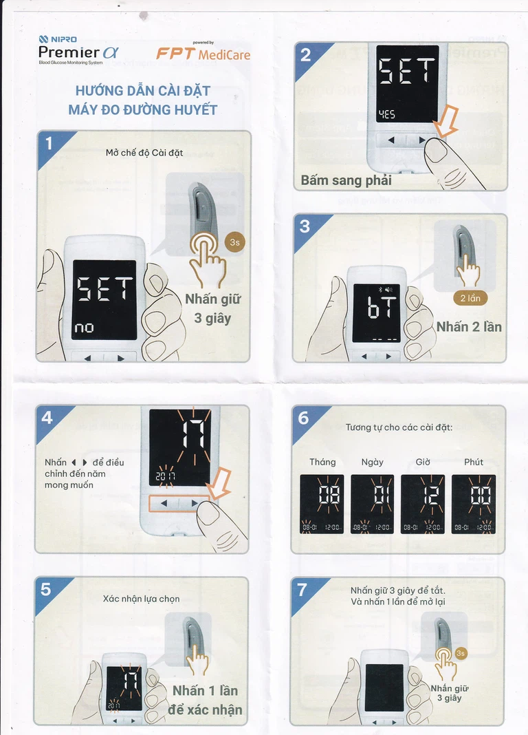 Máy đo đường huyết Nipro Premier Alpha giúp đo đường huyết một cách an toàn, nhanh chóng, chính xác
