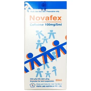 Cốm Novafex 100mg/5ml Mekophar điều trị nhiễm khuẩn đường hô hấp (60ml)