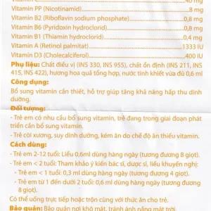 Dung dịch uống Novita Drops 30ml Novocare bổ sung vitamin, hỗ trợ tăng khả năng hấp thu dinh dưỡng