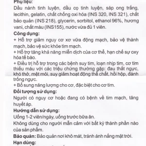 Viên uống Novocardi Novocare hỗ trợ giảm nguy cơ xơ vữa động mạch, bảo vệ thành mạch (30 viên)