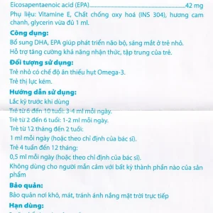 Dung dịch uống NovoSmart Drops 20ml Novocare bổ sung DHA, EPA, phát triển não bộ