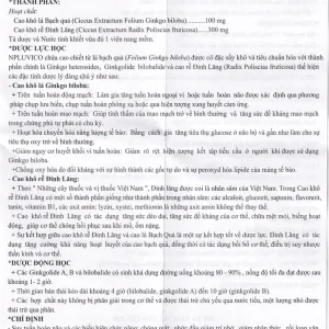 Thuốc Npluvico Nature điều trị suy tuần hoàn não (6 vỉ x 10 viên)