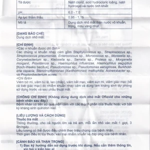 Thuốc nhỏ mắt Oflovid Santen điều trị viêm bờ mi, viêm túi lệ, lẹo, viêm kết mạc, viêm sụn mi (5ml)