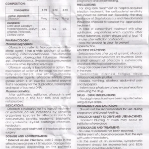 Thuốc nhỏ mắt Ofloxacin 0,3% Traphaco điều trị nhiễm trùng mắt, viêm kết mạc (6ml)