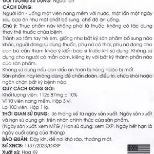 Thực phẩm bảo vệ sức khỏe Omexxel E400