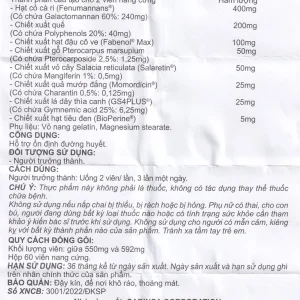 Viên uống Premium Omexxel Blood Sugar Health hỗ trợ ổn định đường huyết (60 viên)