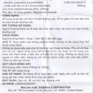 Viên uống Premium Omexxel Colon Health bổ sung lợi khuẩn, hỗ trợ giảm rối loạn tiêu hóa (60 viên)