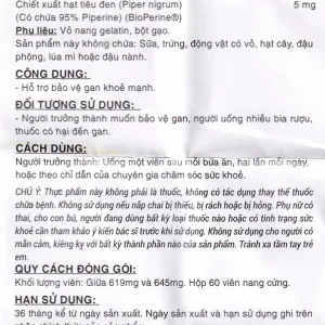 Viên uống Premium Omexxel Strong Hepa hỗ trợ bảo vệ gan (60 viên)