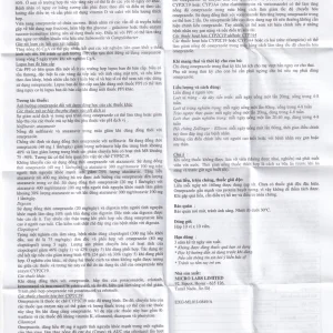 Thuốc Omicap-20 Micro điều trị loét tá tràng và dạ dày, hội chứng Zollinger – Ellison, trào ngược thực quản (10 vỉ x 10 viên)