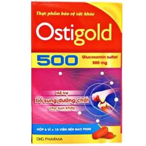 Viên nén Ostigold 500 DHG bổ khớp bổ sung chất nhầy dịch khớp, hỗ trợ làm trơn khớp (6 vỉ x 10 viên)