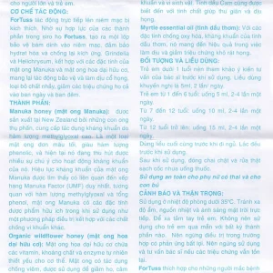 Siro ho Fortuss Otosan làm dịu cơn ho hiệu quả, bảo vệ niêm mạc (180g)