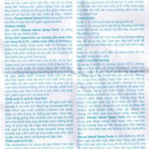 Dung dịch xịt mũi Otosan Nasal Spray Forte hỗ trợ điều trị viêm mũi, viêm xoang (30ml)