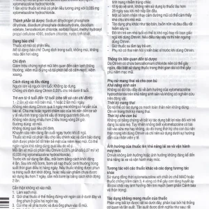 Thuốc xịt mũi Otrivin 0.05% GSK giảm triệu chứng nghẹt mũi, viêm mũi dị ứng (10ml)