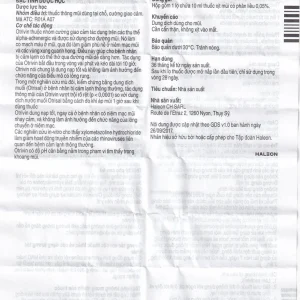 Thuốc xịt mũi Otrivin 0.05% GSK giảm triệu chứng nghẹt mũi, viêm mũi dị ứng (10ml)