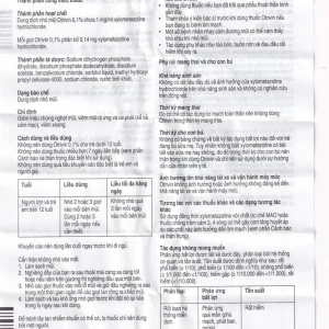 Thuốc nhỏ mũi Otrivin 0.1% GSK điều trị nghẹt mũi, sung huyết mũi họng (10ml)