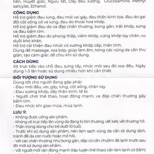 DUNG DỊCH XOA BÓP CƠ XƯƠNG KHỚP OVIFA 60ML