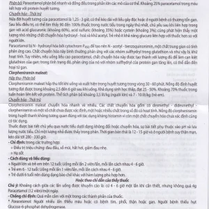 Viên nén Pacemin Hataphar điều trị triệu chứng đau đầu, sổ mũi, hắt hơi, giảm đau nhẹ (50 vỉ x 10 viên)