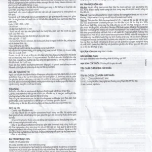 Viên nén Paracetamol Choay 500mg Sanofi điều trị triệu chứng đau từ nhẹ đến vừa, sốt (10 vỉ x 10 viên)