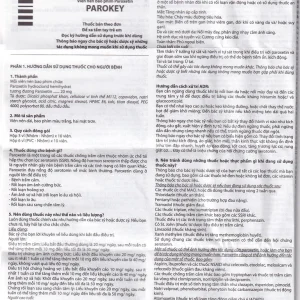 Viên nén Parokey 20mg DaViPharm điều trị trầm cảm, rối loạn ám ảnh cưỡng bức (3 vỉ x 10 viên)