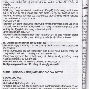 Viên nén Parokey 20mg DaViPharm điều trị trầm cảm, rối loạn ám ảnh cưỡng bức (3 vỉ x 10 viên)