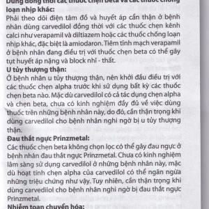 Viên nén Peruzi-6,25 DaViPharm chống tăng huyết áp, chống đau thắt ngực (3 vỉ x 10 viên)