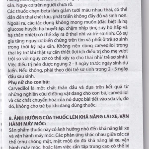 Viên nén Peruzi-6,25 DaViPharm chống tăng huyết áp, chống đau thắt ngực (3 vỉ x 10 viên)