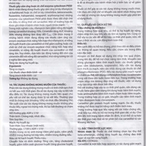 Viên nén Peruzi-6,25 DaViPharm chống tăng huyết áp, chống đau thắt ngực (3 vỉ x 10 viên)