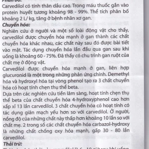 Viên nén Peruzi-6,25 DaViPharm chống tăng huyết áp, chống đau thắt ngực (3 vỉ x 10 viên)