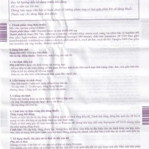 Thuốc Phlebodia 600mg Innothera điều trị trĩ cấp tính, suy tuần hoàn (2 vỉ x 15 viên)