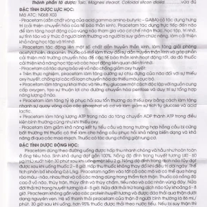 Viên nang cứng Piracetam 400mg Traphaco điều trị triệu chứng chóng mặt, suy giảm trí nhớ (6 vỉ x 10 viên)