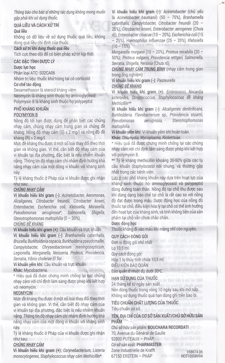 Thuốc Polydexa Bouchara điều trị viêm tai ngoài (10.5ml)