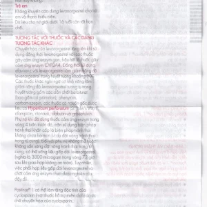 Thuốc Postinor 1 Gedeon dùng tránh thai khẩn cấp trong vòng 72 giờ sau giao hợp (1 viên)