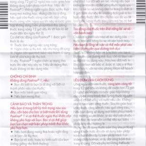 Thuốc Postinor 1 Gedeon dùng tránh thai khẩn cấp trong vòng 72 giờ sau giao hợp (1 viên)