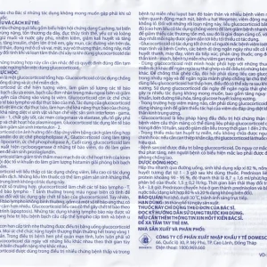 Thuốc Prednison 5mg Domesco điều trị viêm khớp dạng thấp (10 vỉ x 10 viên)