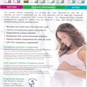 Viên uống Pregnacare Plus Omega-3 Vitabiotics bổ sung Vitamin, Omega-3 và khoáng chất (56 viên)