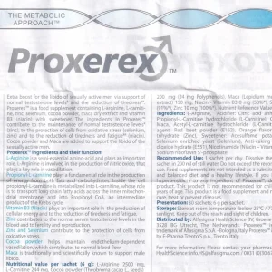 Bột Proxerex Sigma-tau HealthScience tăng cường sinh lực nam giới (30 gói x 6g)