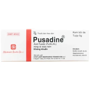 Kem bôi da Pusadine 5g Medipharco điều trị nhiễm trùng da, hăm kẽ, chốc lở