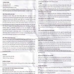 Thuốc Queitoz-50 Davipharm điều trị tâm thần phân liệt, rối loạn lưỡng cực (3 vỉ x 10 viên)