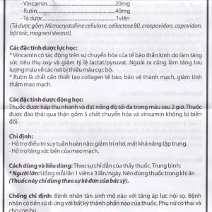 Thuốc Ramcamin Medisun hỗ trợ điều trị tuần hoàn não, suy giảm trí nhớ (6 vỉ x 10 viên)
