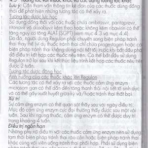 Thuốc Regulon Gedeon tránh thai hằng ngày (1 vỉ x 21 viên)