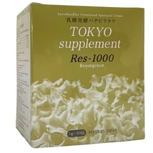 Bột pha uống Tokyo Supplement Res-1000 Hokoen hỗ trợ chống oxy hóa, hạn chế gốc tự do (30 gói x 1g)