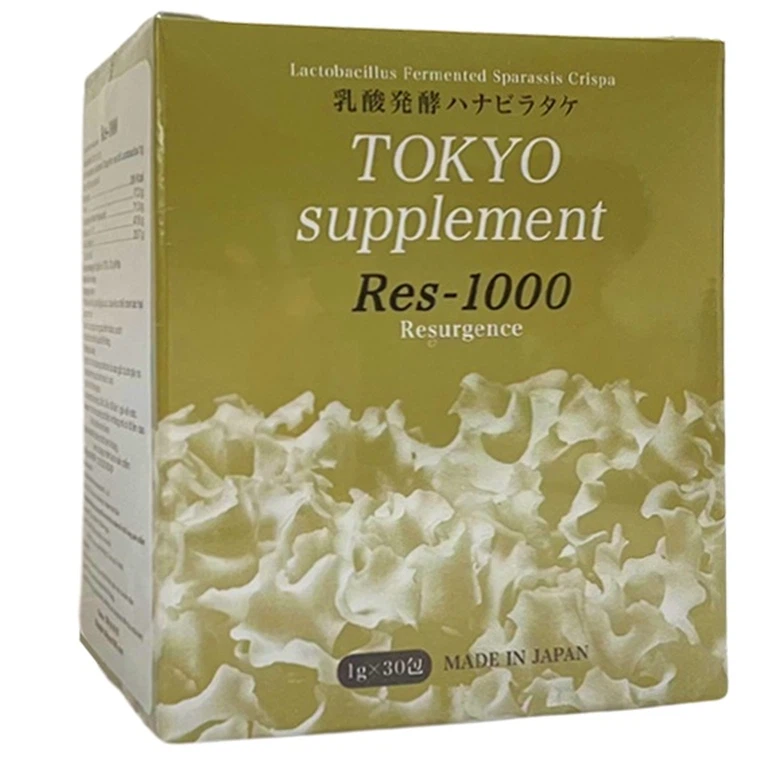 Bột pha uống Tokyo Supplement Res-1000 Hokoen hỗ trợ chống oxy hóa, hạn chế gốc tự do (30 gói x 1g)