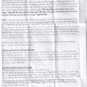 Thuốc Rigevidon 21+7 Gedeon dùng cho tránh thai (3 vỉ x 28 viên)