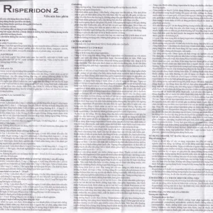 Thuốc Risperidon 2 Hasan điều trị bệnh tâm thần phân liệt (5 vỉ x 10 viên)