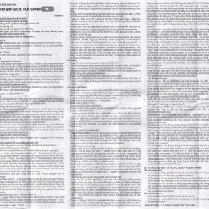 Thuốc Rosuvas Hasan 10 điều trị tăng cholesterol máu (2 vỉ x 14 viên)