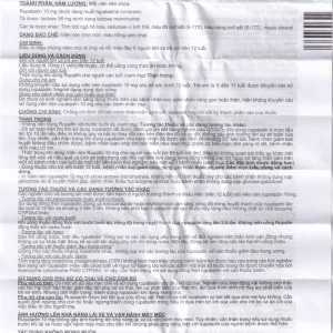 Thuốc Rupafin 10mg Hyphens điều trị viêm mũi dị ứng, nổi mày đay (1 vỉ x 10 viên)