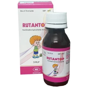 Siro Rutantop Mebiphar điều trị triệu chứng viêm mũi dị ứng, mày đay (70ml)