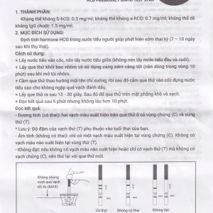 Que thử thai nhanh Safefit Test (Hộp 1 que x 1 cốc nhựa)